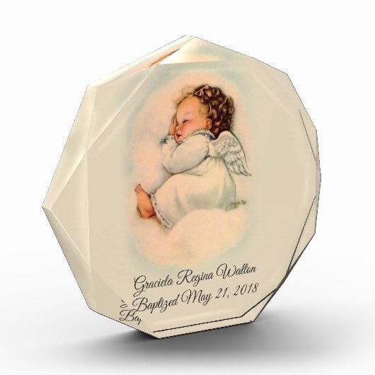 Baptismal  Baby Meisje Angel Fotoblokken (Links)