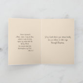 Baptismal Blessing  Baby Meisje Angel Kaart (Binnen)