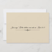 Baptismal Heilige Familie Jezus Maria Jozef Uitnod Kaart (Achterkant)