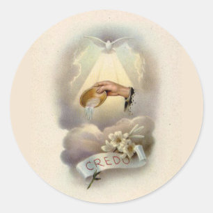 Baptismale zegen met Heilige Geest Ronde Sticker