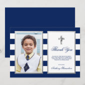 Baptismbevestiging van de Communityjongen PHOTO Bedankkaart (Voorkant / Achterkant)