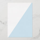 Baptisme 1e verjaardag Uitnodiging Blauw Goud Krui (Achterkant)