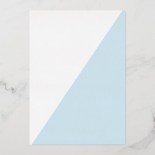 Baptisme 1e verjaardag Uitnodiging Blauw Goud Krui (Achterkant)