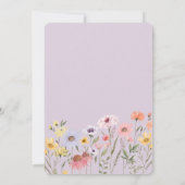 Baptisme & 1St. Birthday Elegant Wildflower Wreats Kaart (Achterkant)
