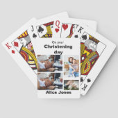 Baptisme - Aangepast 4 Fotocollage Pokerkaarten (Achterkant)