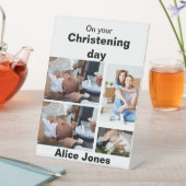Baptisme - Aangepast 4 Fotocollage Reclamebord Met Voetstuk (Insitu)