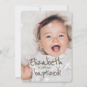 Baptisme | Aangepaste foto met milde lichten Kaart (Voorkant)