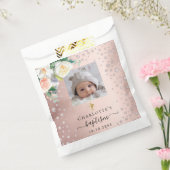 Baptisme aangepaste foto's roos gouden medailles bedankzakje (Gezegeld)