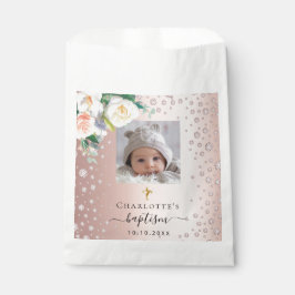 Baptisme aangepaste foto's roos gouden medailles bedankzakje