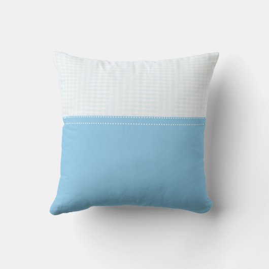 Baptisme, aangepaste naam, blauw kind van God Kussen (Achterkant)