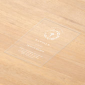 Baptisme Acryl Uitnodigingen (Laagn)