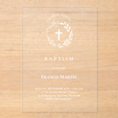 Baptisme Acryl Uitnodigingen (Voorkant)