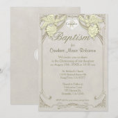 Baptisme | Angel Monogram Kaart (Voorkant / Achterkant)