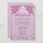 Baptisme | Angel Monogram Kaart (Voorkant / Achterkant)