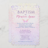 Baptisme | Angel Wings- en regenboogConfetti Kaart (Voorkant / Achterkant)