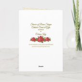 BAPTISME Baby Rozen Zegening Kaart (Achterkant)