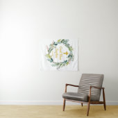 Baptisme Backdrop Decorations Girl Boy God Bless Wandkleed (In Situ (horizontaal))