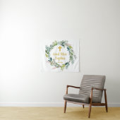 Baptisme Backdrop Decorations Girl Boy God Bless Wandkleed (In Situ (horizontaal))