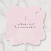 Baptisme Bedankt voor baby's Bedankjes Labels (Achterkant)