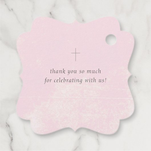 Baptisme Bedankt voor baby's Bedankjes Labels (Achterkant)