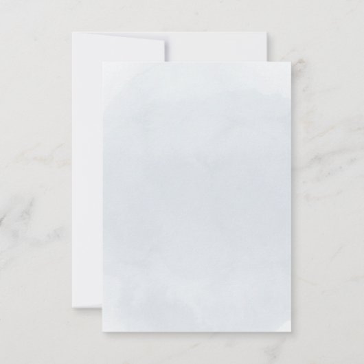 Baptisme bedankt voor de moderne blauwe cross-uitn kaart (Achterkant)