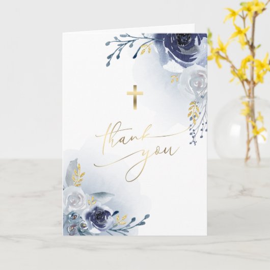 Baptisme bedankt voor je kaart (Gele Bloem)