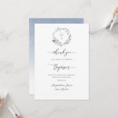 Baptisme bedankt voor je kaart (Voorkant / Achterkant in situ)