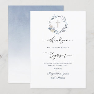 Baptisme bedankt voor je kaart