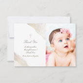 Baptisme bedankt waterverf glitter kaart (Voorkant)