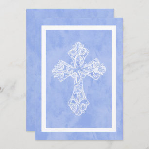 Baptisme/Bevestiging/Eerste Communauté Cross Blue Kaart