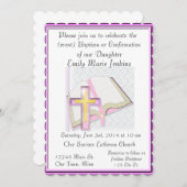 Baptisme, Bevestigingsceremonie Uitnodiging (Voorkant / Achterkant)