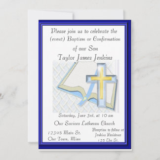 Baptisme, Bevestigingsceremonie Uitnodiging