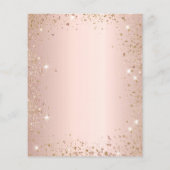 Baptisme blush eucalyptus glitter budget uitnodigi flyer (Achterkant)