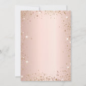 Baptisme blush eucalyptus gold glitter kaart (Achterkant)