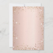 Baptisme blush eucalyptus gold glitter luxe kaart (Achterkant)