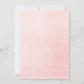 Baptisme blush roze floral girl elegant kaart (Achterkant)