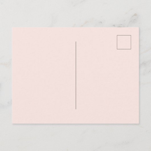 Baptisme blush roze florals vlinder uitnodiging briefkaart (Achterkant)