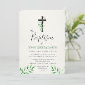 Baptisme - Botanische uitnodiging (Staand voorkant)