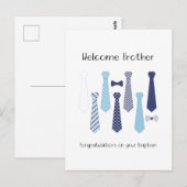 Baptisme cadeau voor JW broers Briefkaart (Voorkant / Achterkant)