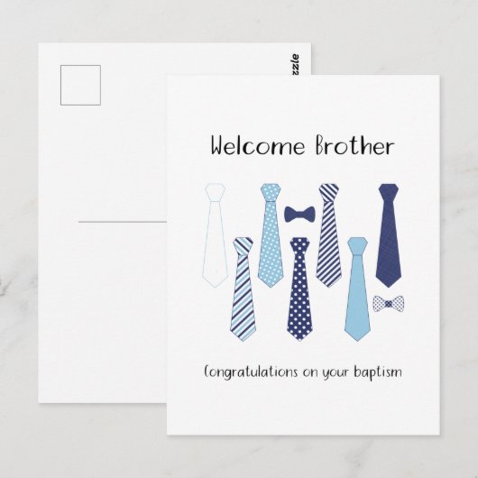 Baptisme cadeau voor JW broers Briefkaart (Voorkant / Achterkant)