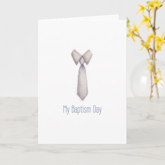 Baptisme Card Boy Kaart (Gele Bloem)