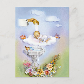 Baptisme christening baby briefkaart