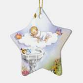 Baptisme christening baby keramisch ornament (Links)