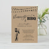 Baptisme/Christening BBQ Party Kaart (Staand voorkant)