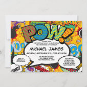 Baptisme Christening Fun Modern Comic Book Kaart (Voorkant)