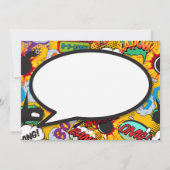 Baptisme Christening Fun Modern Comic Book Kaart (Achterkant)