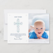 Baptisme, Christening Hartelijk dank Kaart - Baby  (Voorkant)