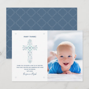 Baptisme, Christening Hartelijk dank Kaart - Baby 