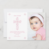 Baptisme, Christening Hartelijk dank, kaart met fo (Voorkant)