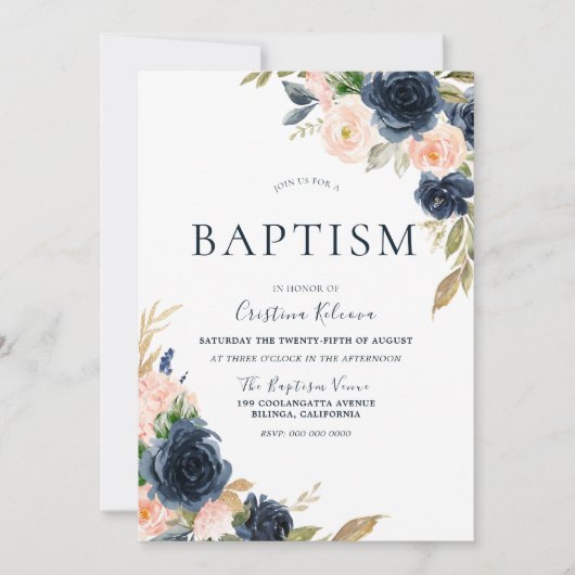 Baptisme Christening Kaart (Voorkant)